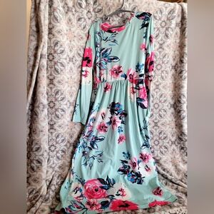 Floral Long Sleeve Dress